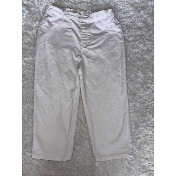 Country Store Women’s Sz. L White Crop Pants. Grt. Pair & Quality - Picture 1 of 9